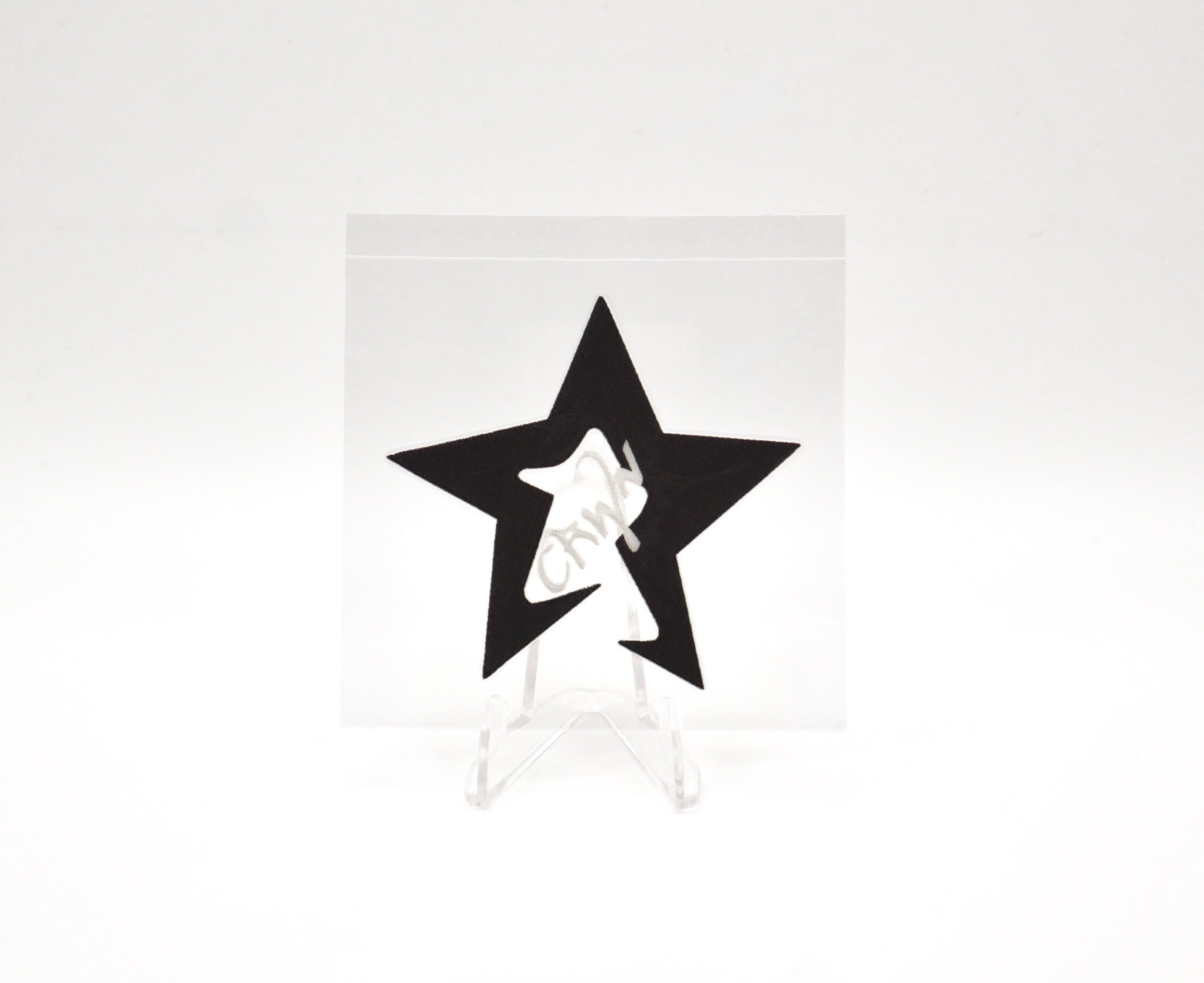 CRWN star transfer sticker