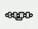 CRWN bubble sticker