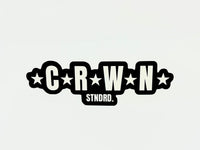 CRWN bubble sticker