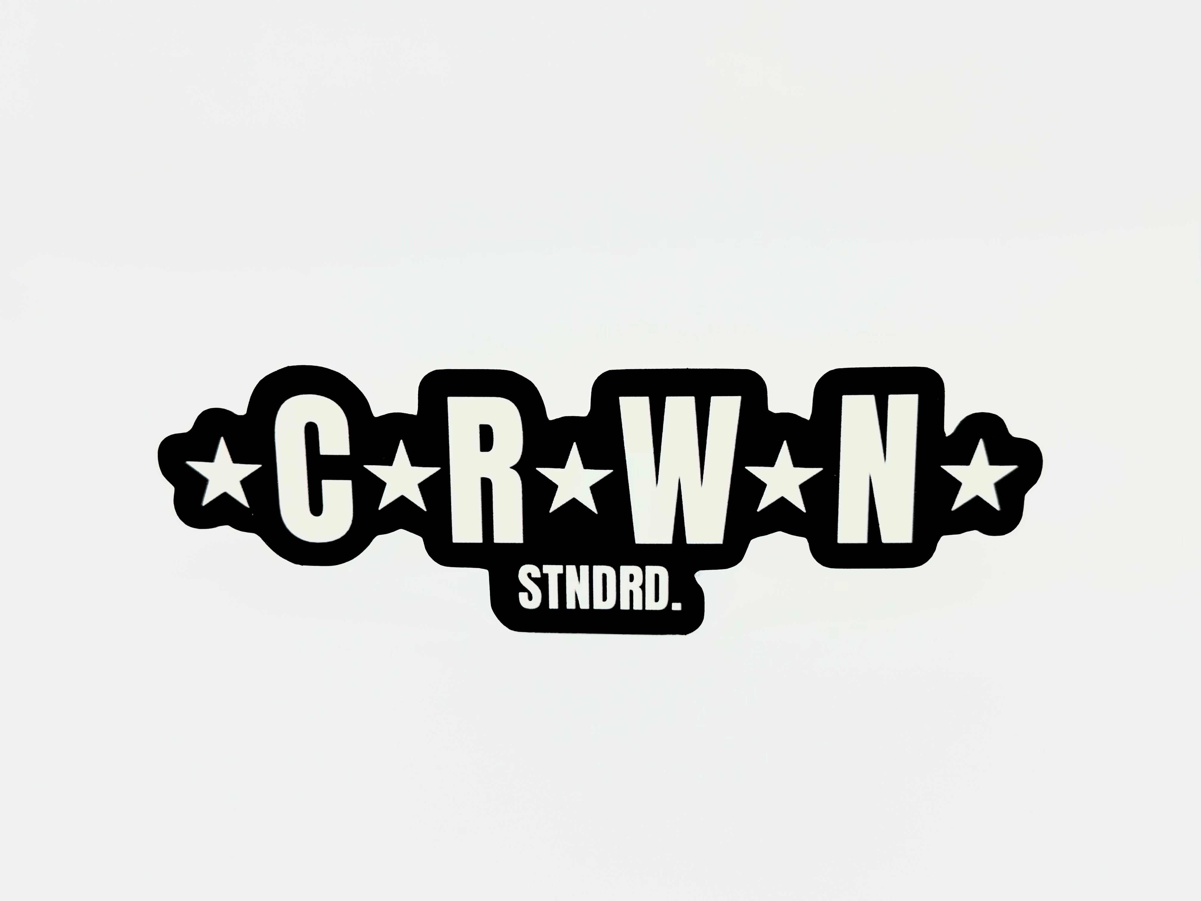 CRWN bubble sticker