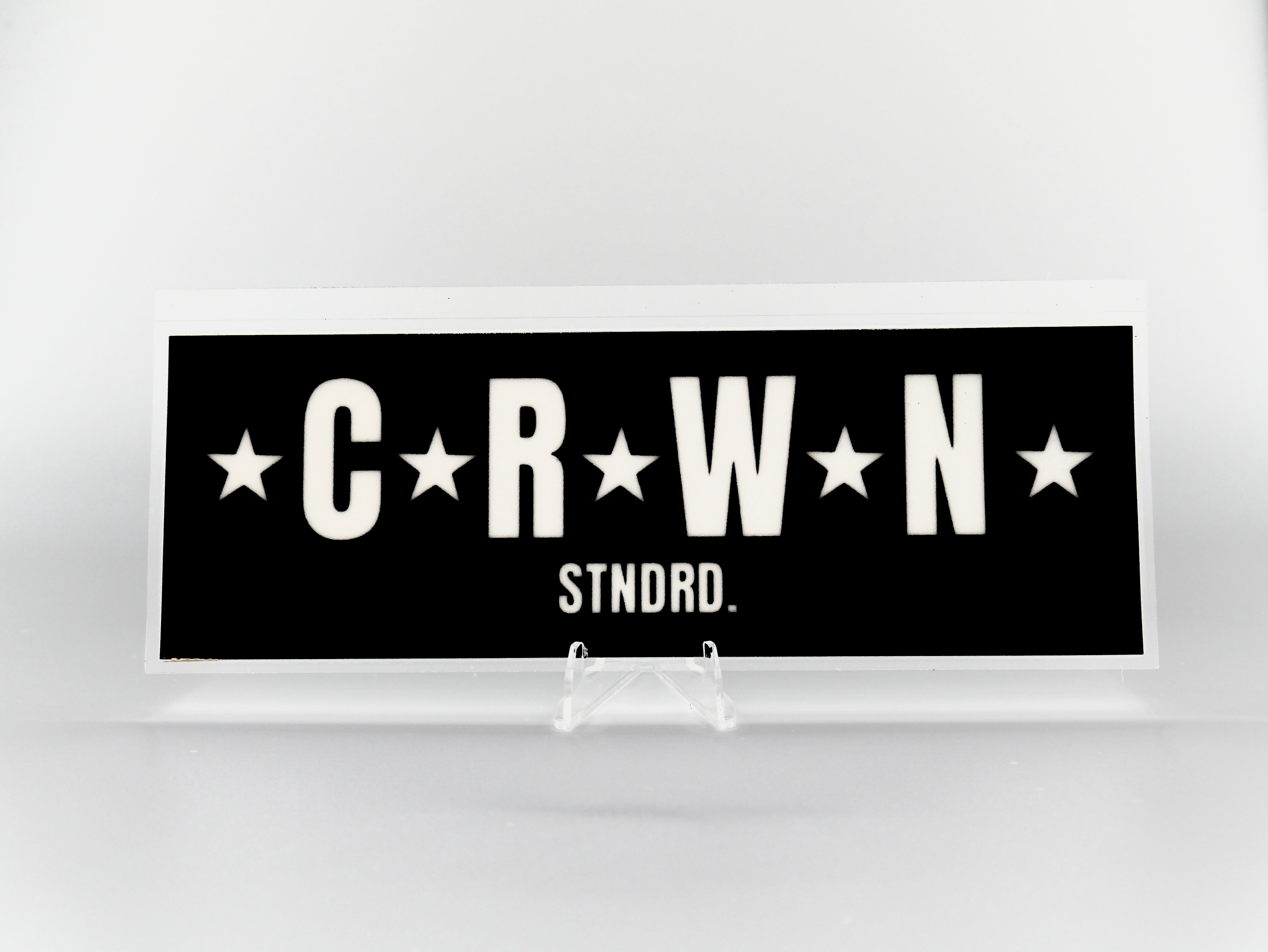 CRWN block sticker