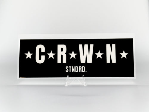 CRWN block sticker