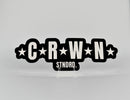 CRWN bubble sticker