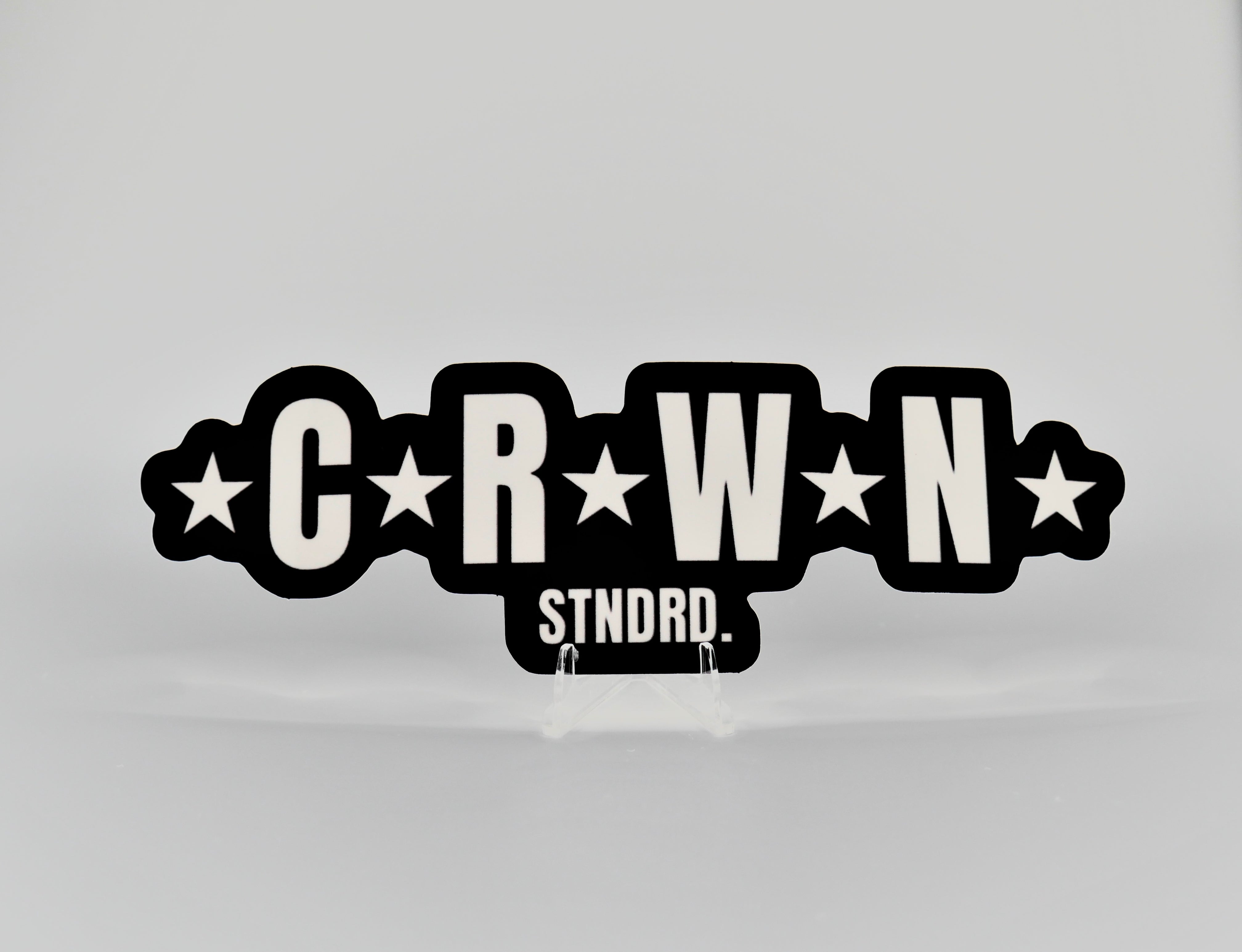 CRWN bubble sticker