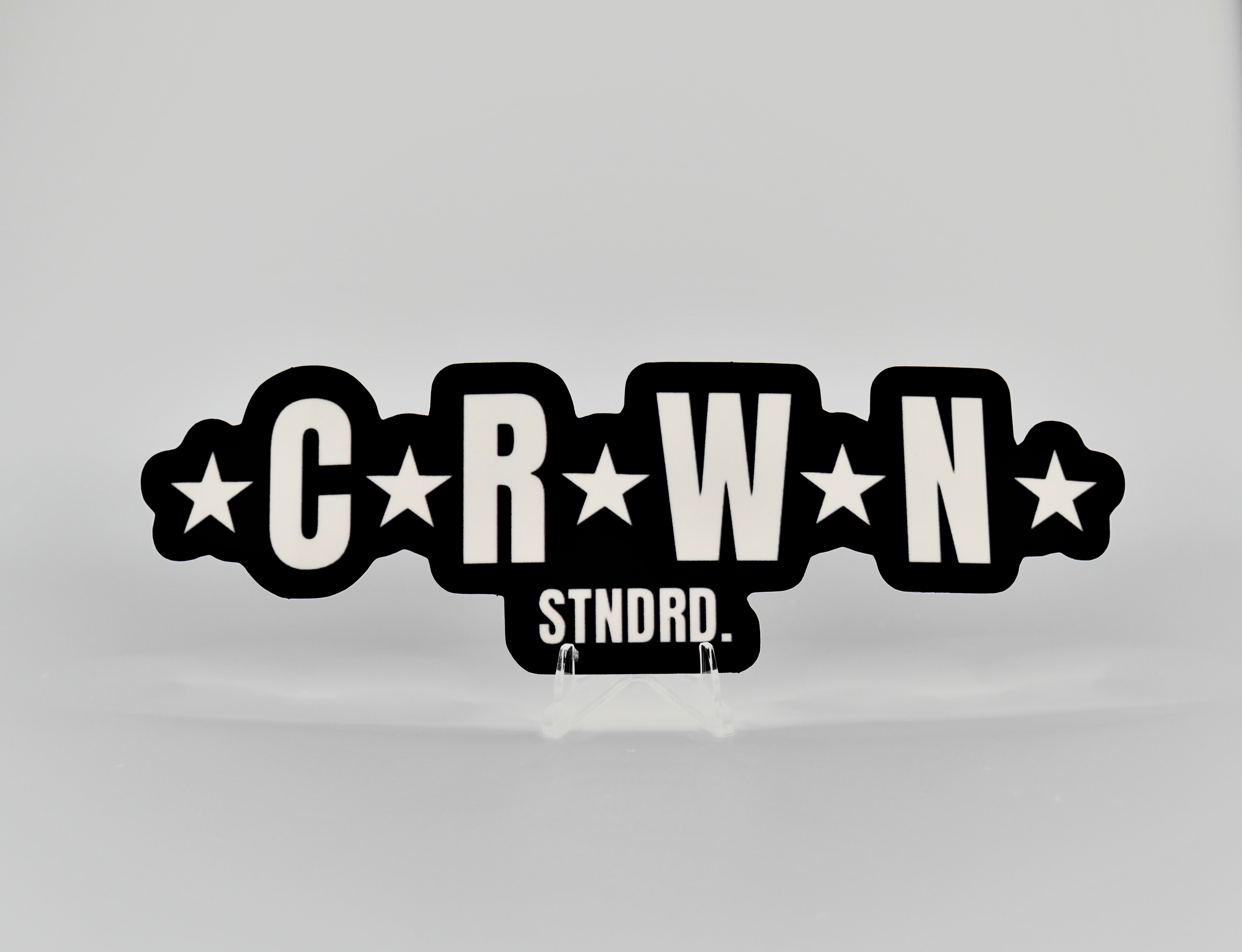 CRWN bubble sticker
